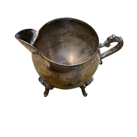 Vintage Silver-plated Coffee/Tea Dispenser Creamer Pot Lidded/Footed Sugar Bowl - Picture 10 of 12